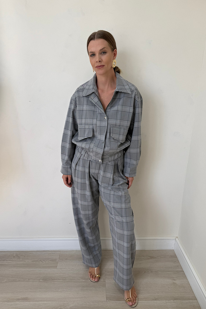 Jaqueta Bomber Xadrez Isadora