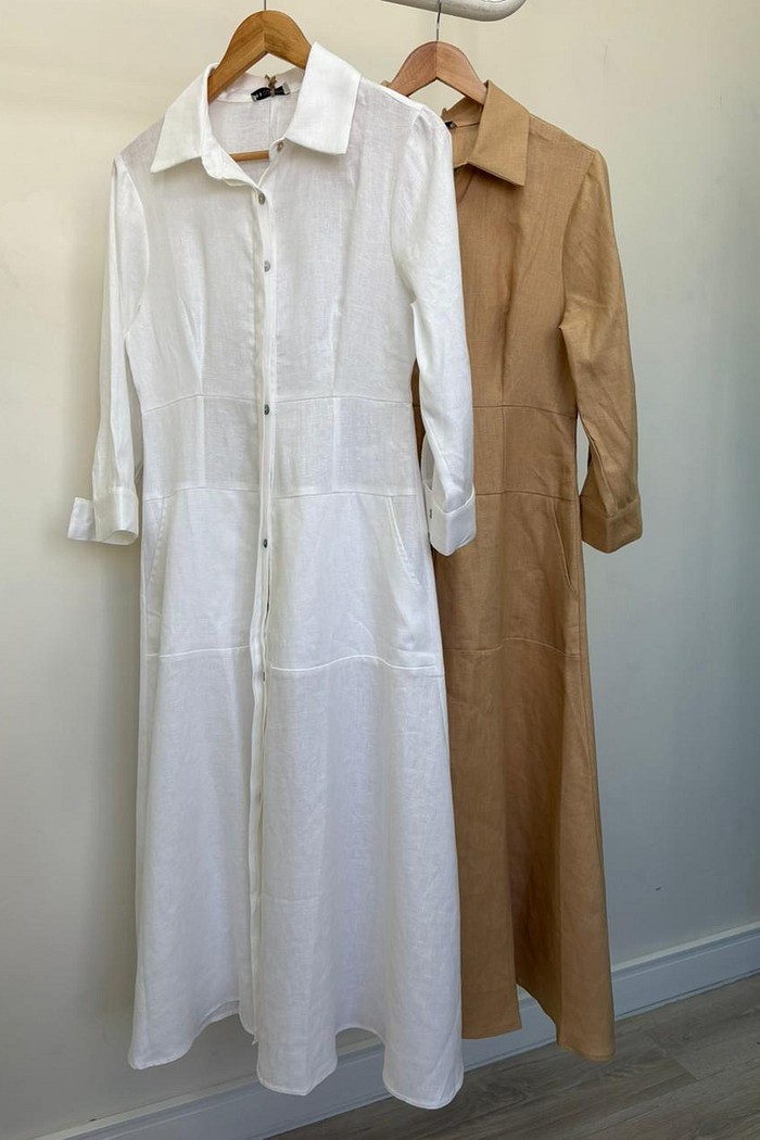 Chemise de Linho com Bolso Fiorella