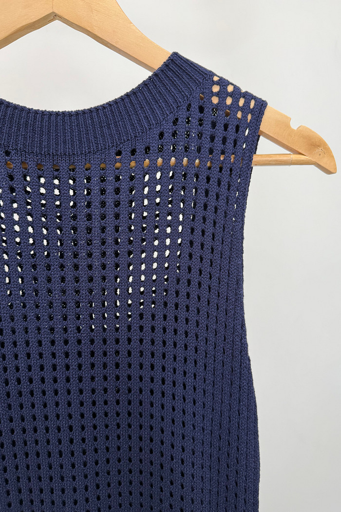 Vestido de Tricot com Fenda Luize