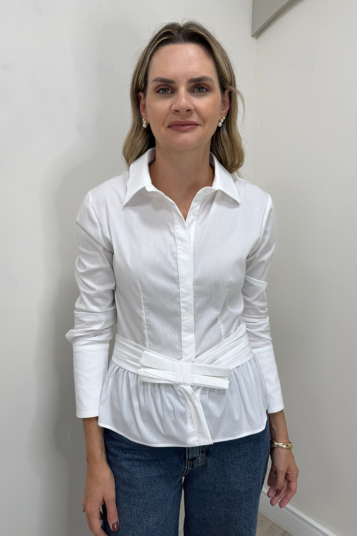 Camisa com Laço Isabella