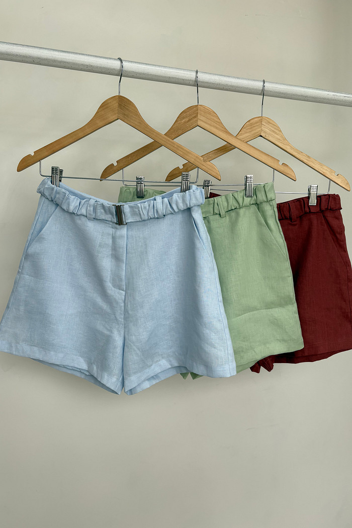 Bermuda de Linho com Cinto Cecilia