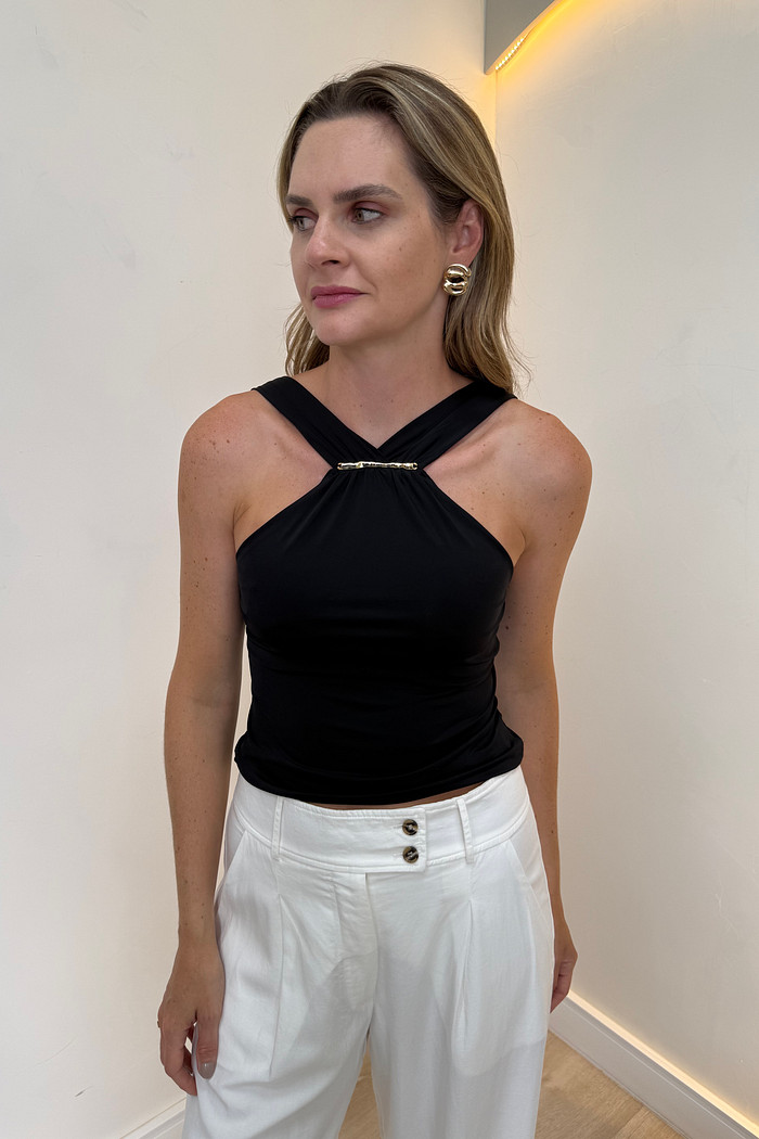 Blusa Drapeada Helena