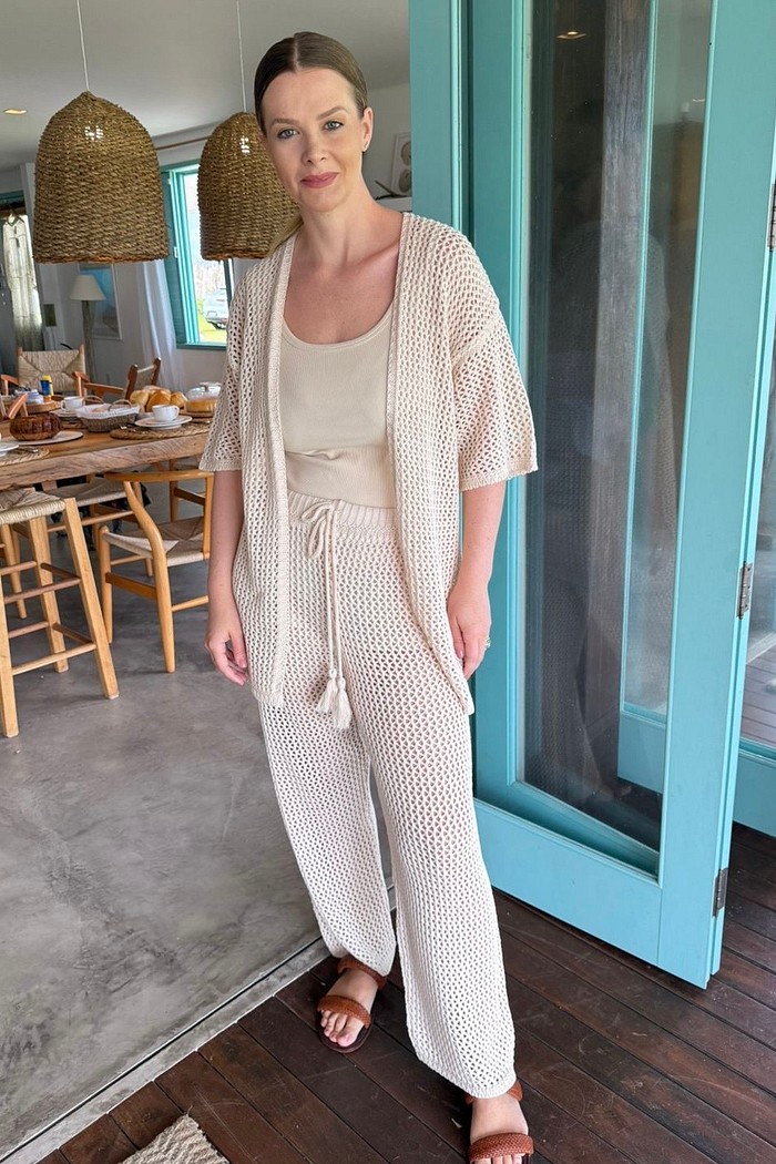 Conjunto de Tricot com Kimono Marselha