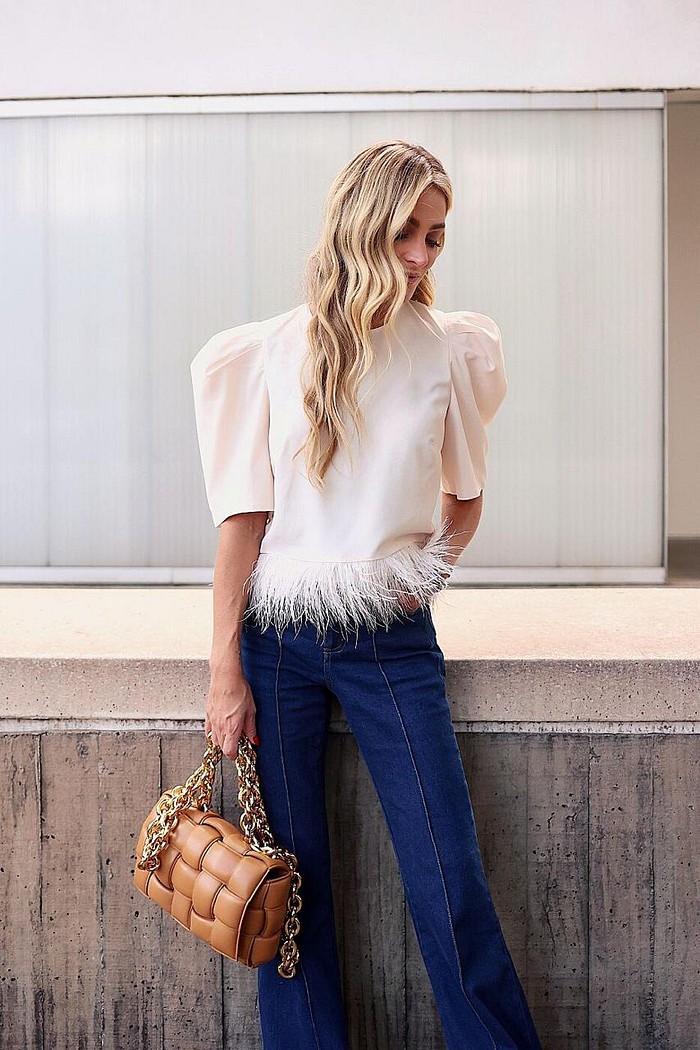 Blusa de Plumas Anabele