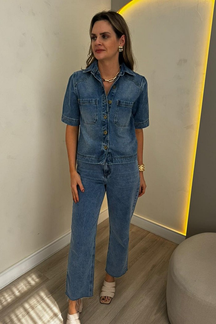 Calça Jeans Reta Livia