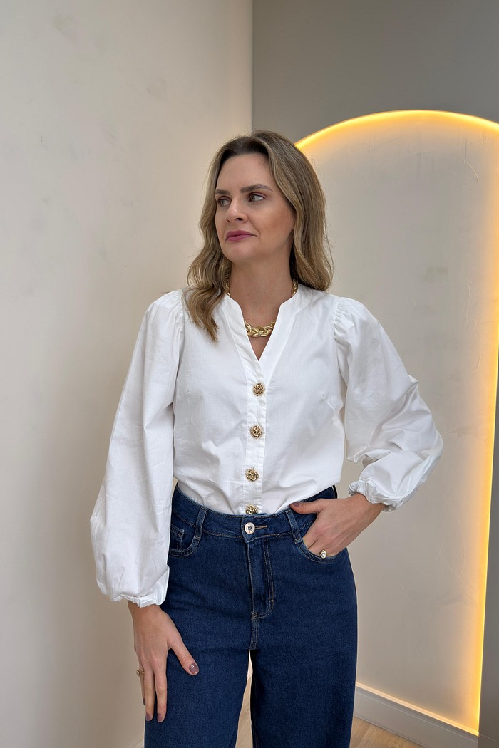 Camisa de Tricoline Serena