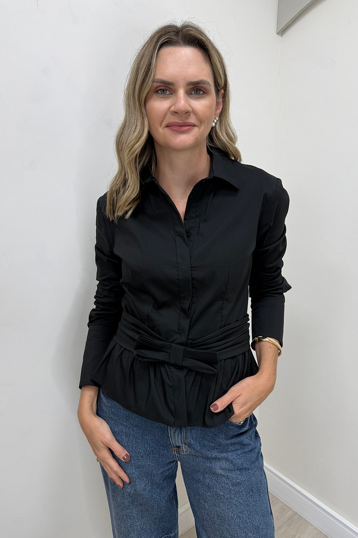 Camisa com Laço Isabella