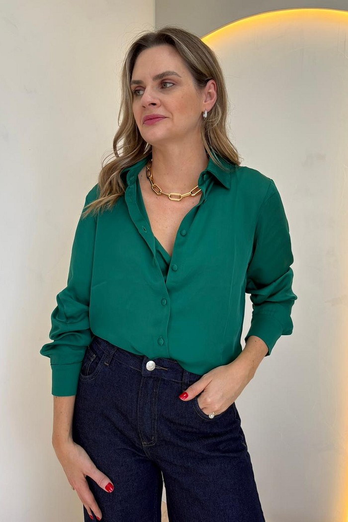 Camisa de Cetim Rory