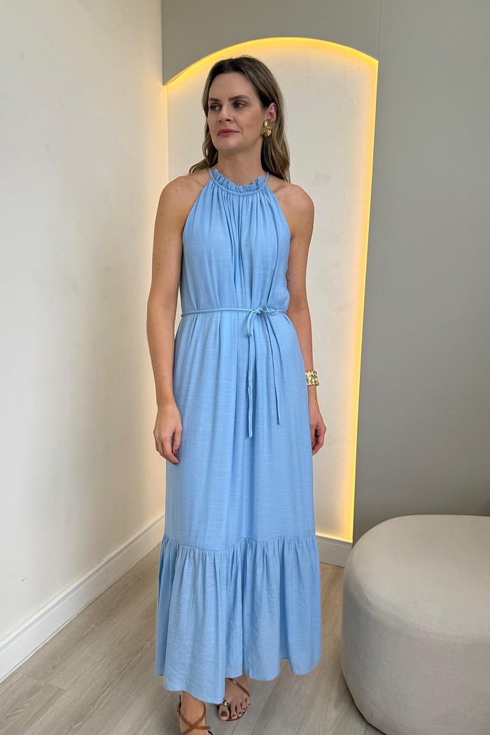 Vestido com Amarração Luma