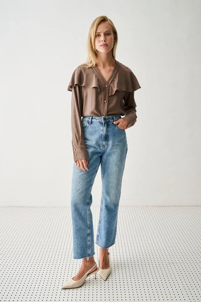 Camisa em Liocel Ivy