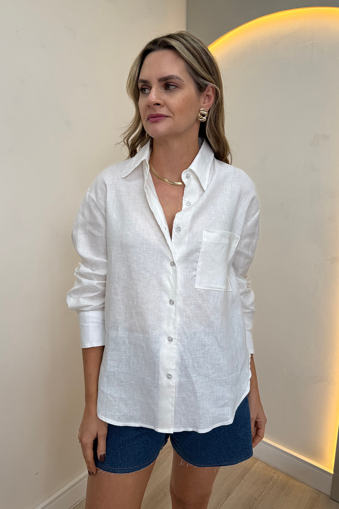 Camisa de linho Bethany
