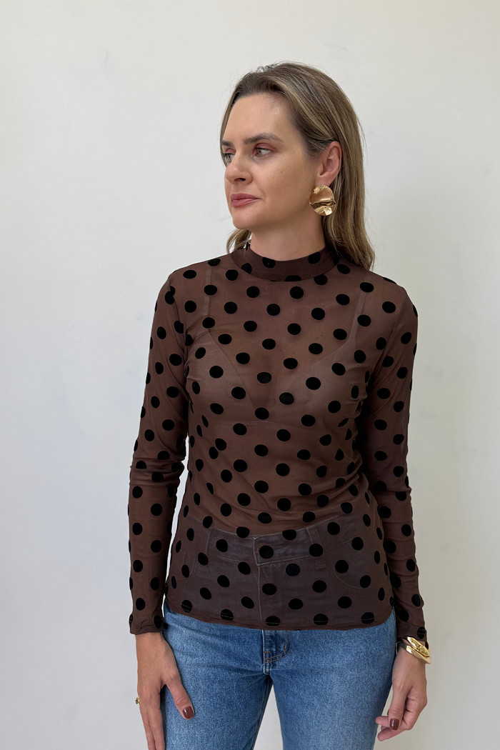 Blusa de Tule Poá Jasmin