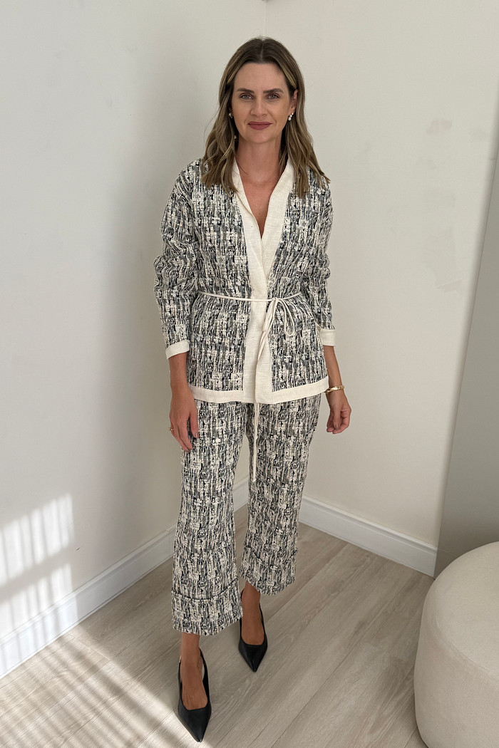 Kimono de Jacquard Roma