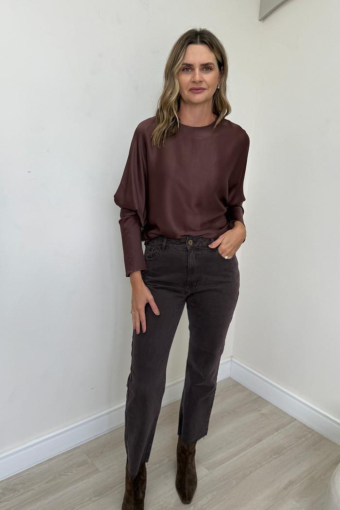 Blusa de Cetim Aisha