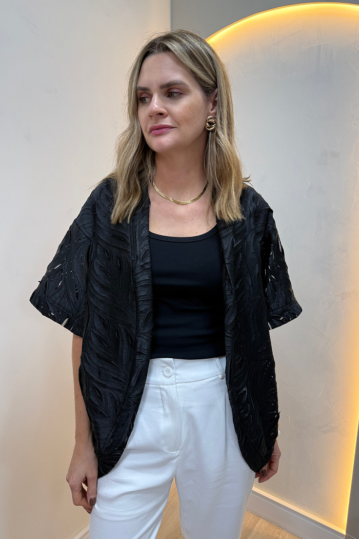 kimono de Tule Bordado Iara