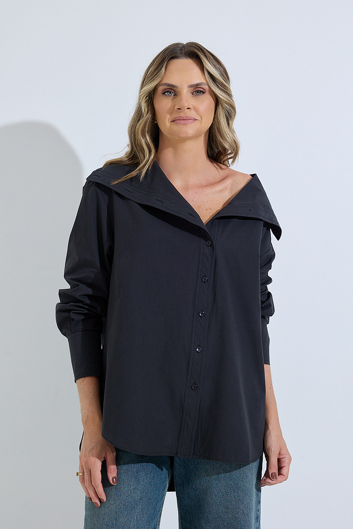 Camisa tricoline Blanca