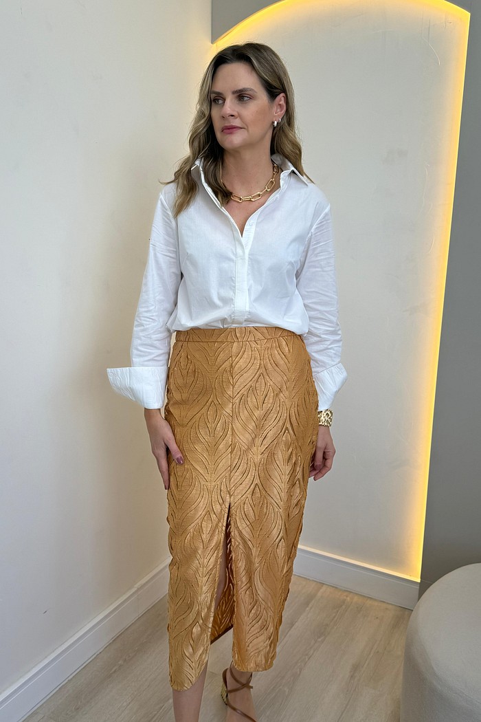 Saia de Tule Bordada Iara