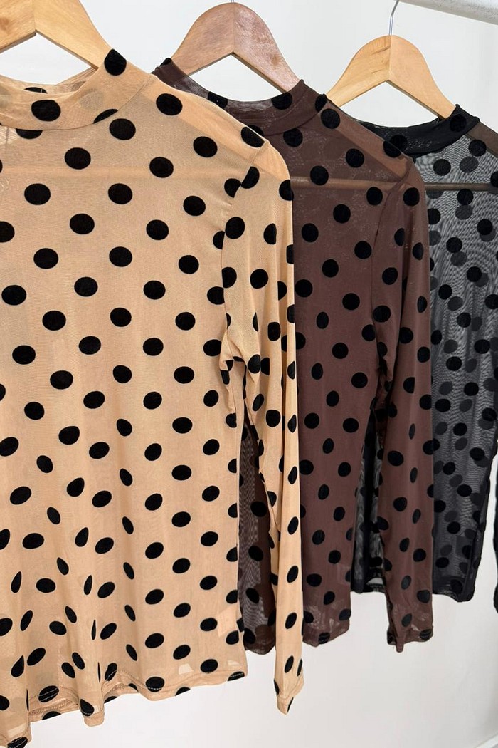 Blusa de Tule Poá Jasmin