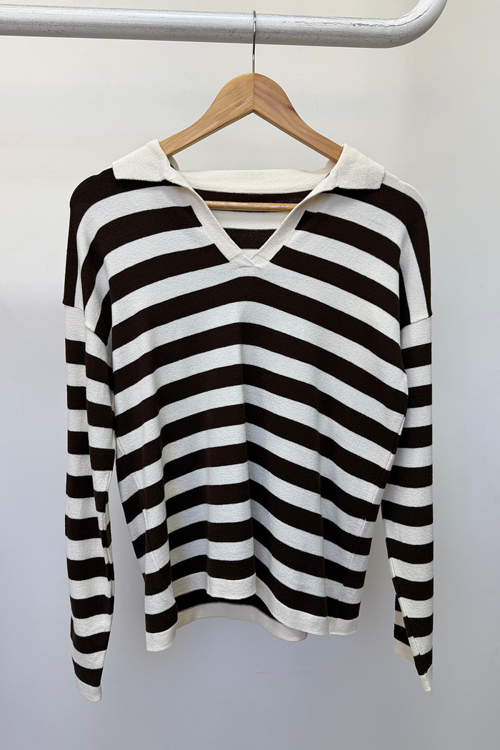 Blusa Polo Listrada Ester