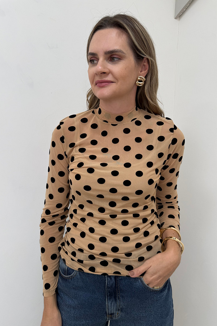 Blusa de Tule Poá Jasmin