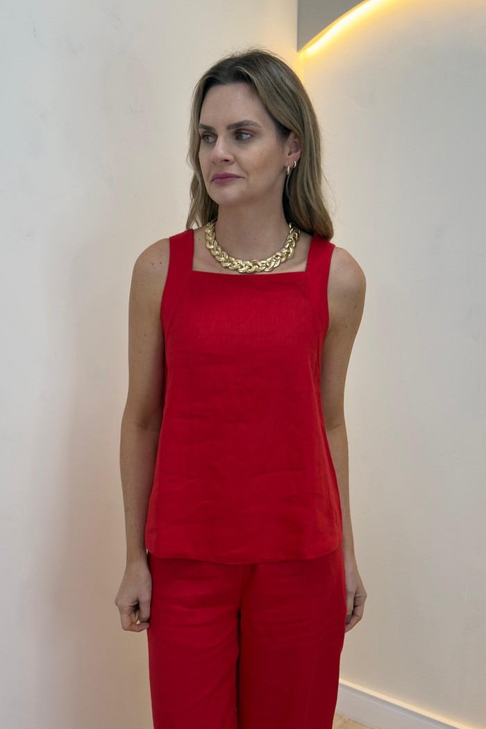 Blusa de linho Violeta