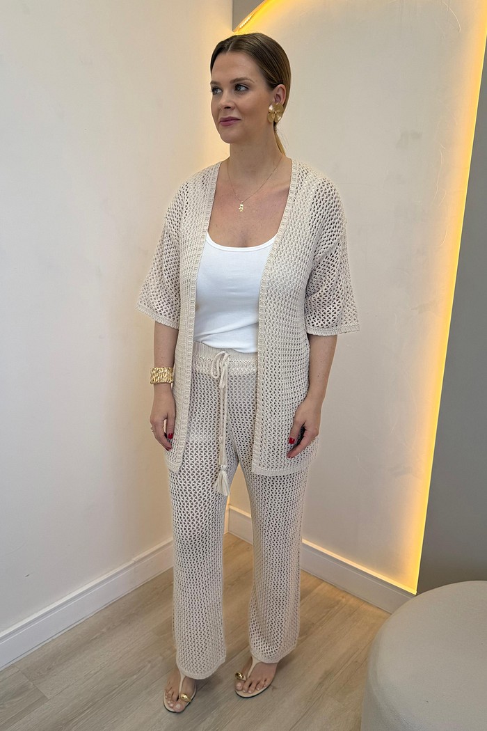 Conjunto de Tricot com Kimono Marselha