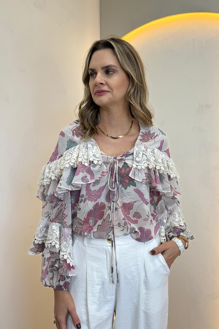 Blusa Floral Azaléia