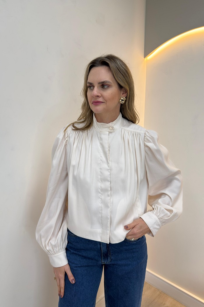 Jaqueta de Pregas Magnólia