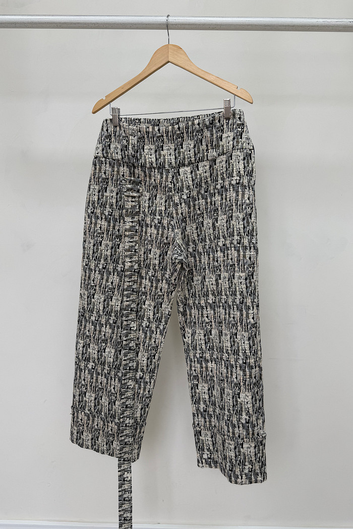 Calça de Jacquard com Cinto Roma