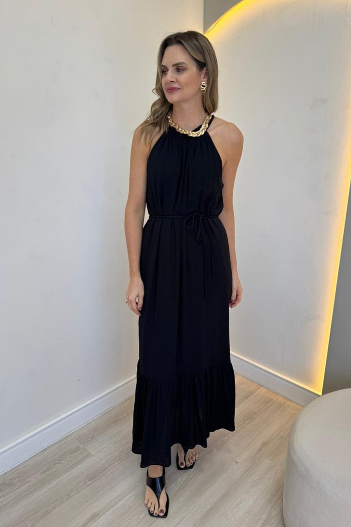 Vestido com Amarração Luma