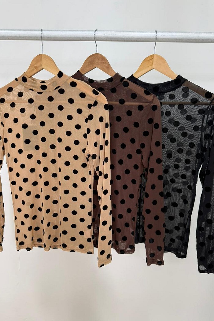 Blusa de Tule Poá Jasmin