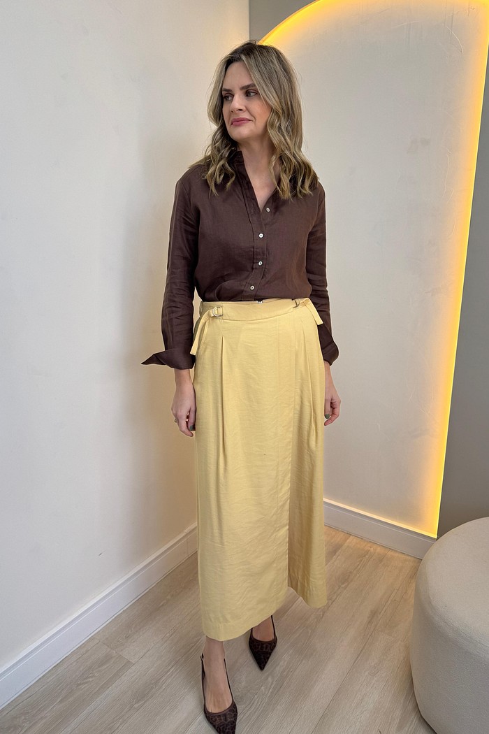 Calça com transpasse Dalia