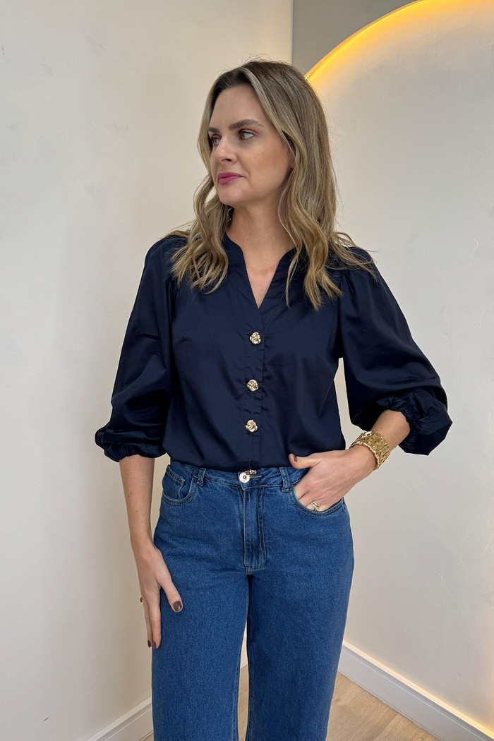 Camisa de Tricoline Serena