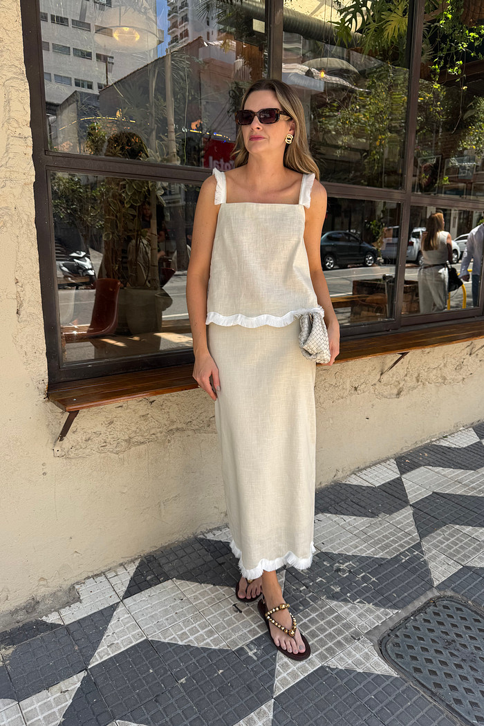 Blusa com Franjas Kai