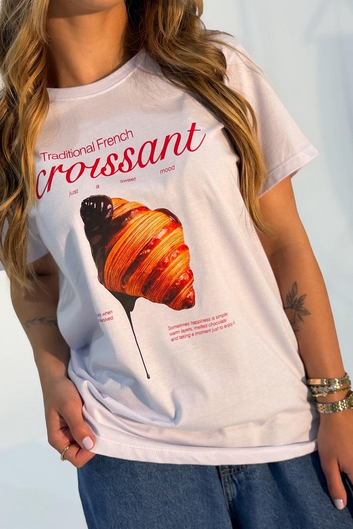 T-shirt Feminina Priscila Cor Branco