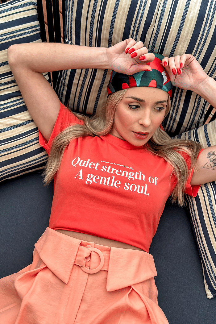 T-SHIRT SOUL CORAL 100% ALGODÃO M/M