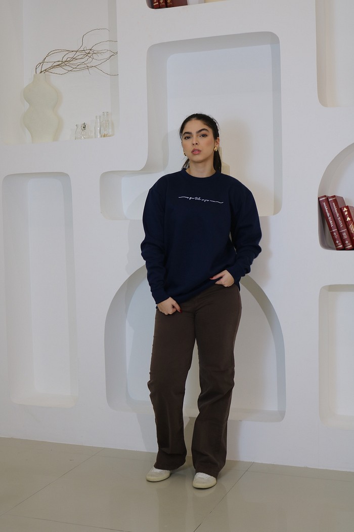 MOLETOM MARTINA AZUL MARINHO