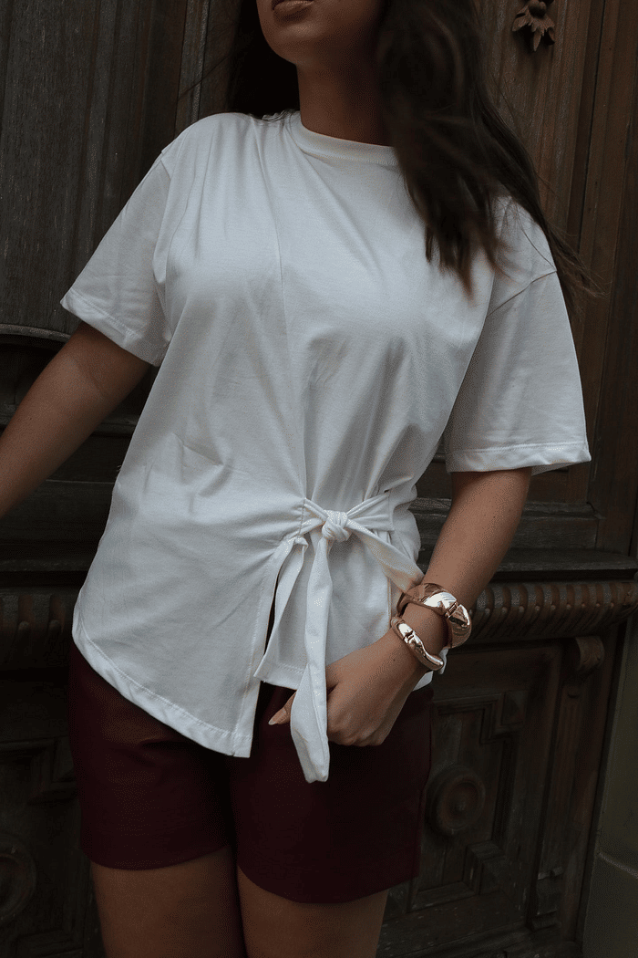 T-SHIRT PALOMA VERDE OLIVA E OFF WHITE 100% ALGODÃO M/M (Especial de Natal)