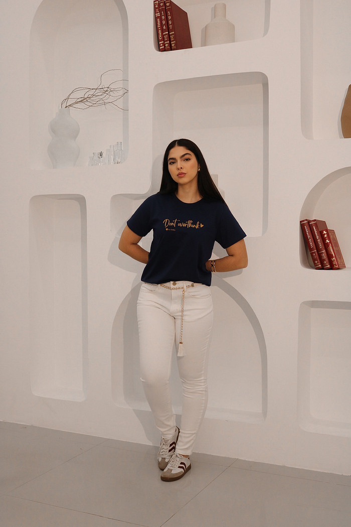 T-SHIRT HELENA AZUL MARINHO