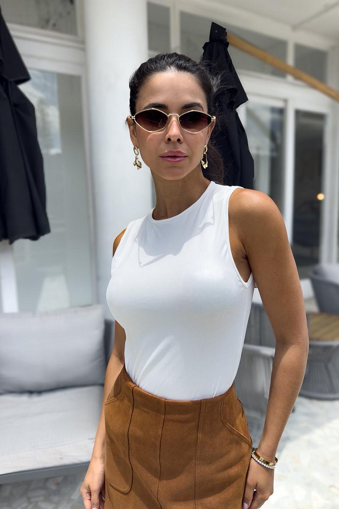 Body Feminino Modal Off White