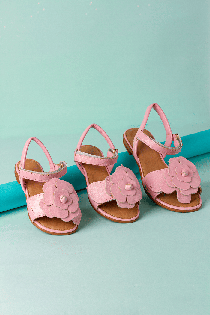 SANDÁLIA INFANTIL MARIA FLOR ROSA CLARO