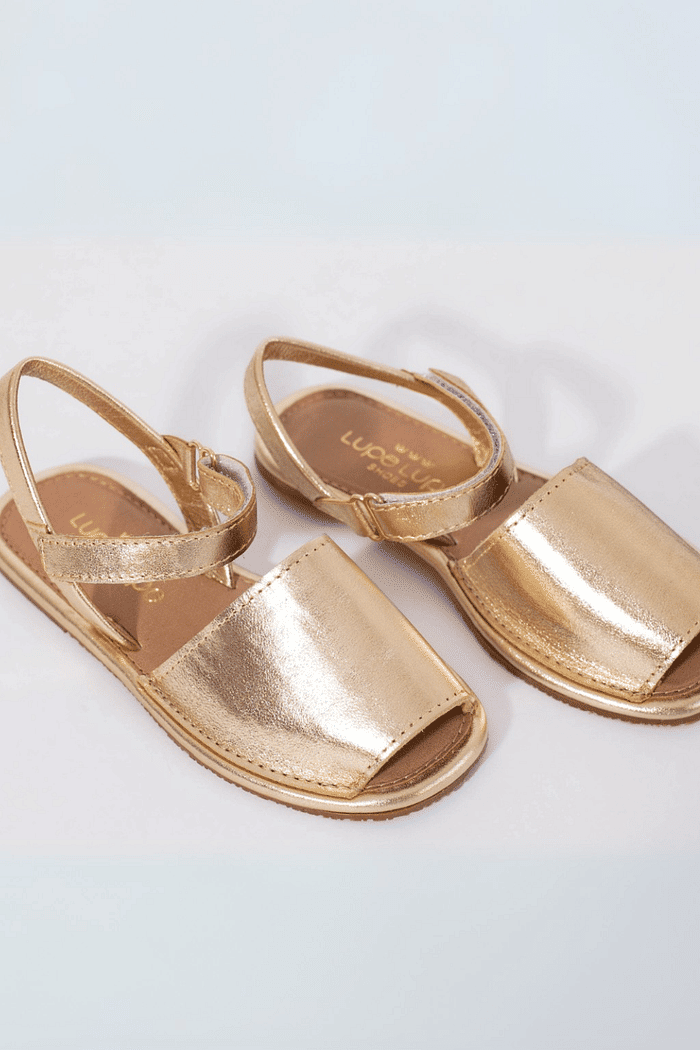 SANDÁLIA INFANTIL AVARCA OLGA DOURADO CHAMPAGNE