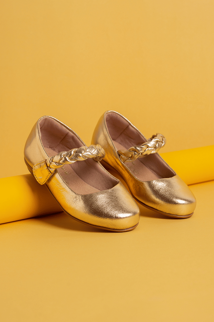 SAPATILHA INFANTIL BEATRIZ DOURADO CHAMPAGNE