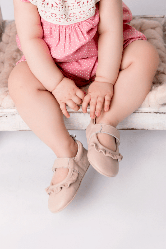 SAPATILHA BEBÊ ALICE ROSA NUDE