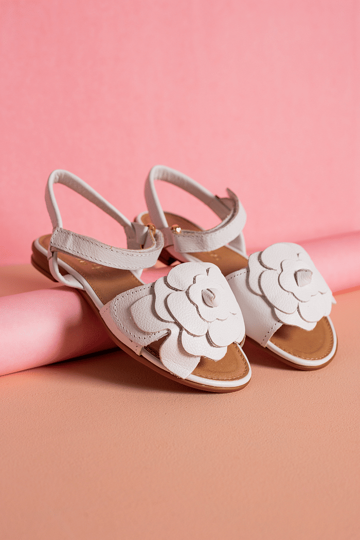 SANDÁLIA INFANTIL MARIA FLOR BRANCO