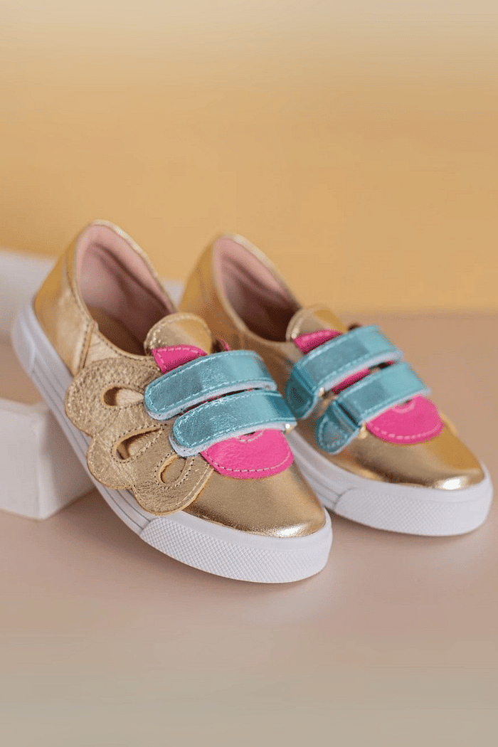 TENIS INFANTIL NINA DOURADO