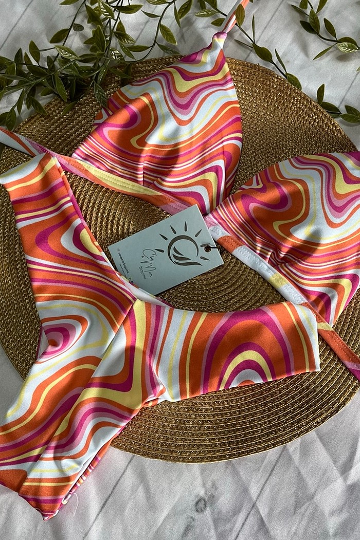 Biquíni Fixo e Asa Delta Psy Laranja