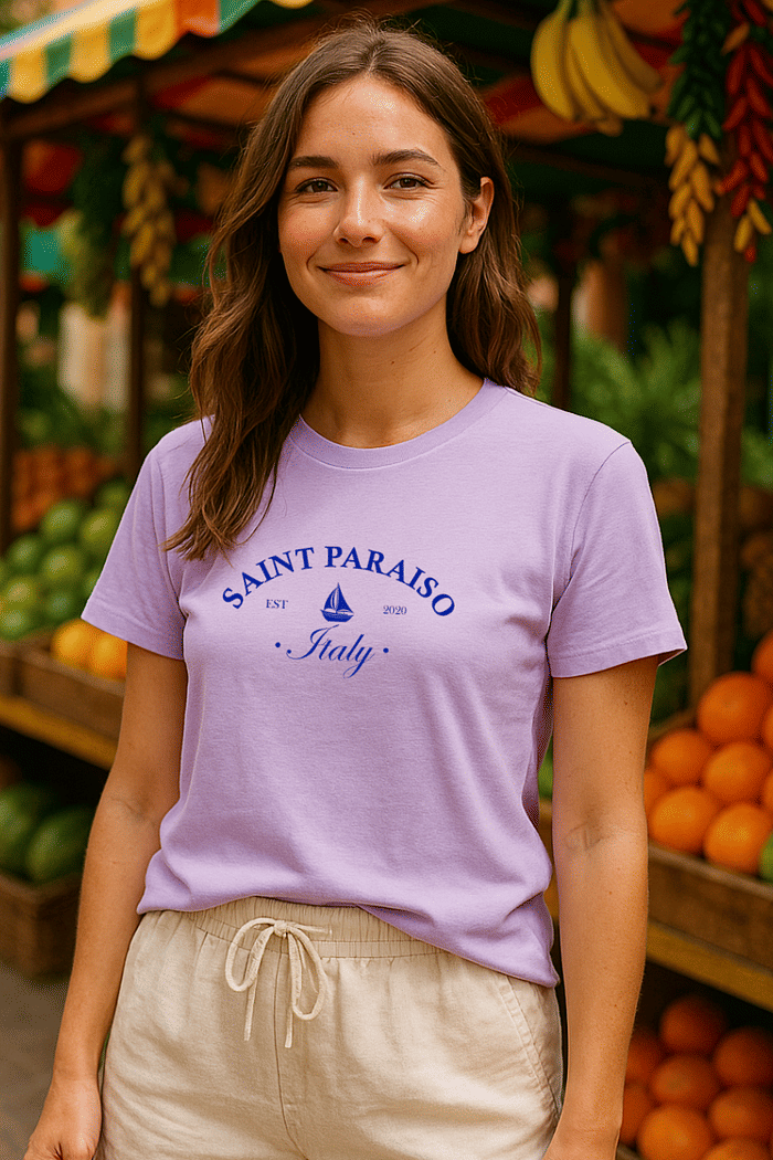 Tshirt Lilas Saint Paraiso