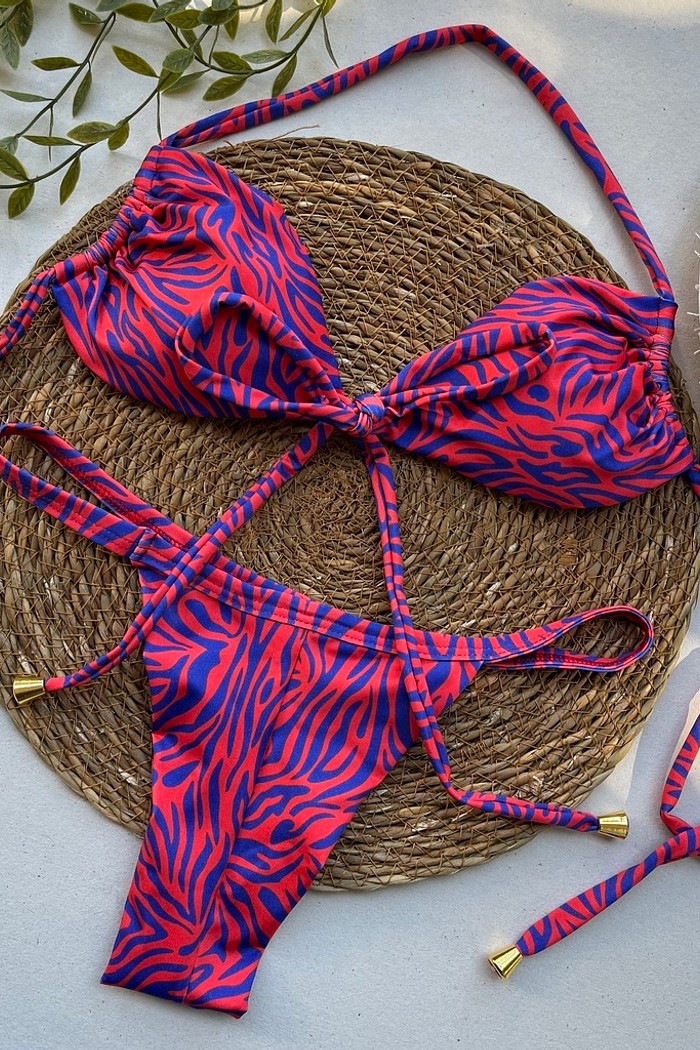 Biquíni Cortininha e Fita Descontração