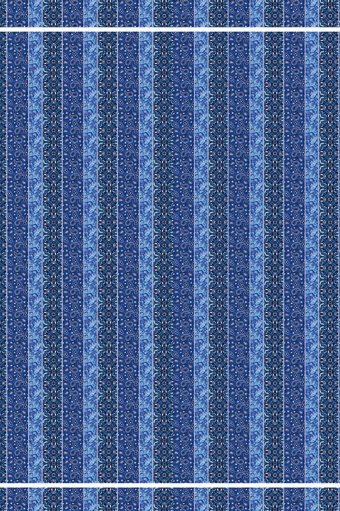 Canga Siriu Paisley Azul